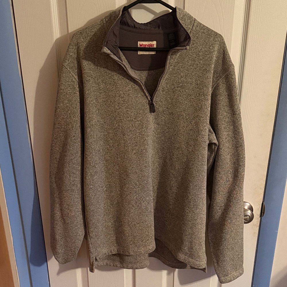 Wander Men's Heather Gray Zip-Up Sweater